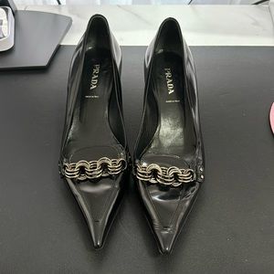 Black Prada Kitten Heels